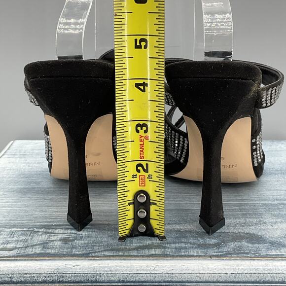 NEW Nine West Adyson2 Rhinestones Slip on Pumps Black Size 8M - Picture 5 of 10